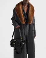 Prada Explore medium Re-Nylon shoulder bag with flap - Image 2